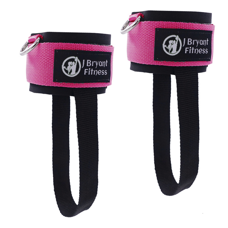 Resistance Bands D Ring Ankle Straps with Pedal Rope Achilles Tendon Support for Cable Machines Glute Leg Workouts Neoprene Padded Weights 230720