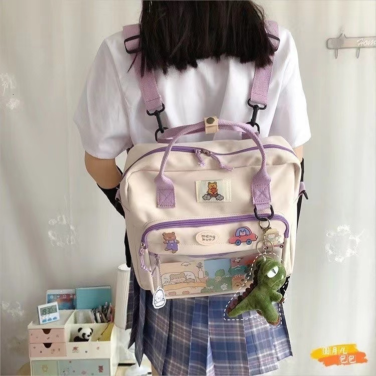 School Bags Japanese Style For Teenage Girls Preppy Tote Bag Nylon Backpack Women Shoulder Mochila Feminina Bagpack Sac 230720