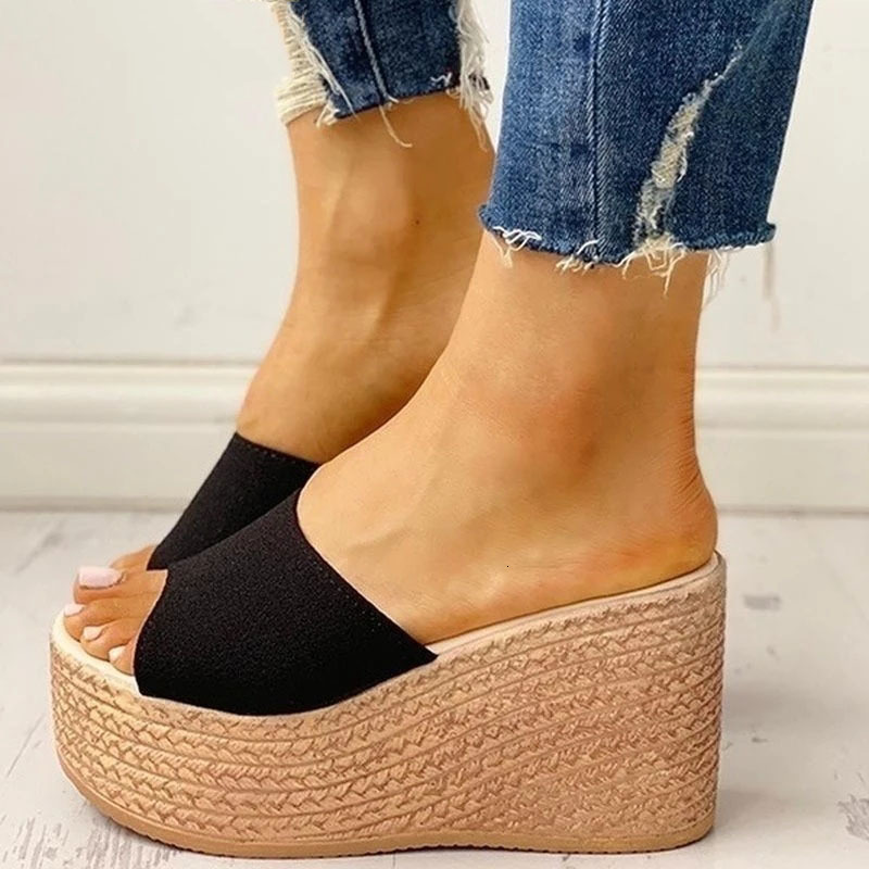 Sandals Fashion Summer Womens PeepToe Shoes Woman HighHeeled Platfroms Casual Wedges For Women High Heels 230720
