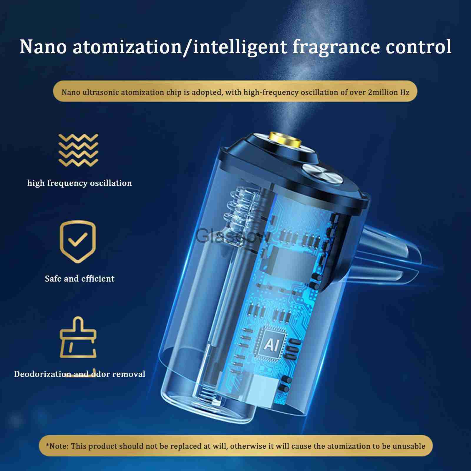 Car Air Freshener Electric Auto Air Diffuser Aroma Car Air Vent Humidifier Fragrance Car Freshener Wood Mist Grain Oil Perfume Air Aromathera x0720