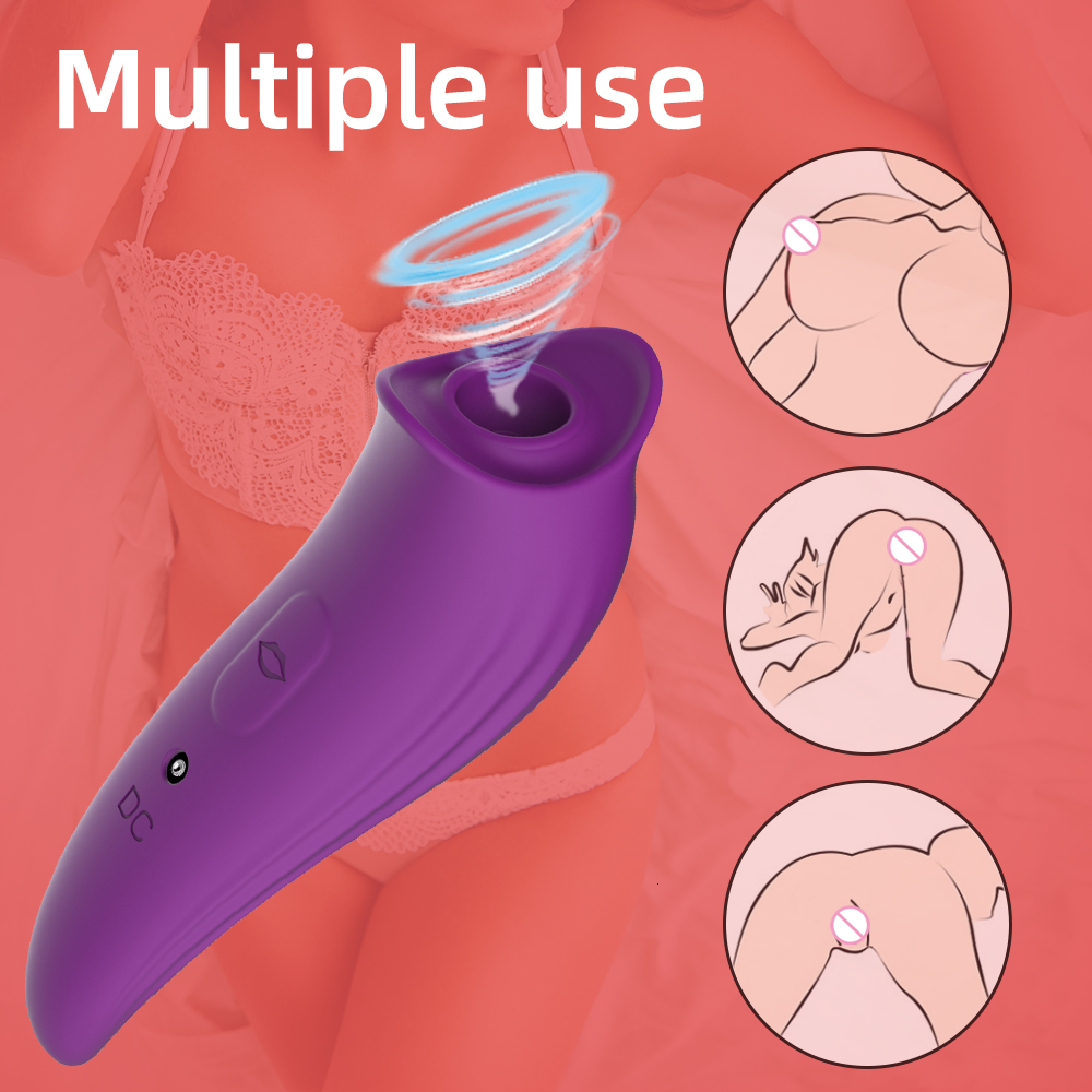 Vibrators Strong labia suction cup licking vibrator Electric massager Female teaser stimulator Vaginal toy tongue 230719