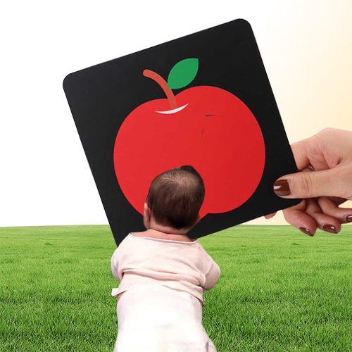 Montessori Baby Toys Black White Flash Cards High Contrast Visual Stimulation Learning Activity Flashcards Baby Gifts