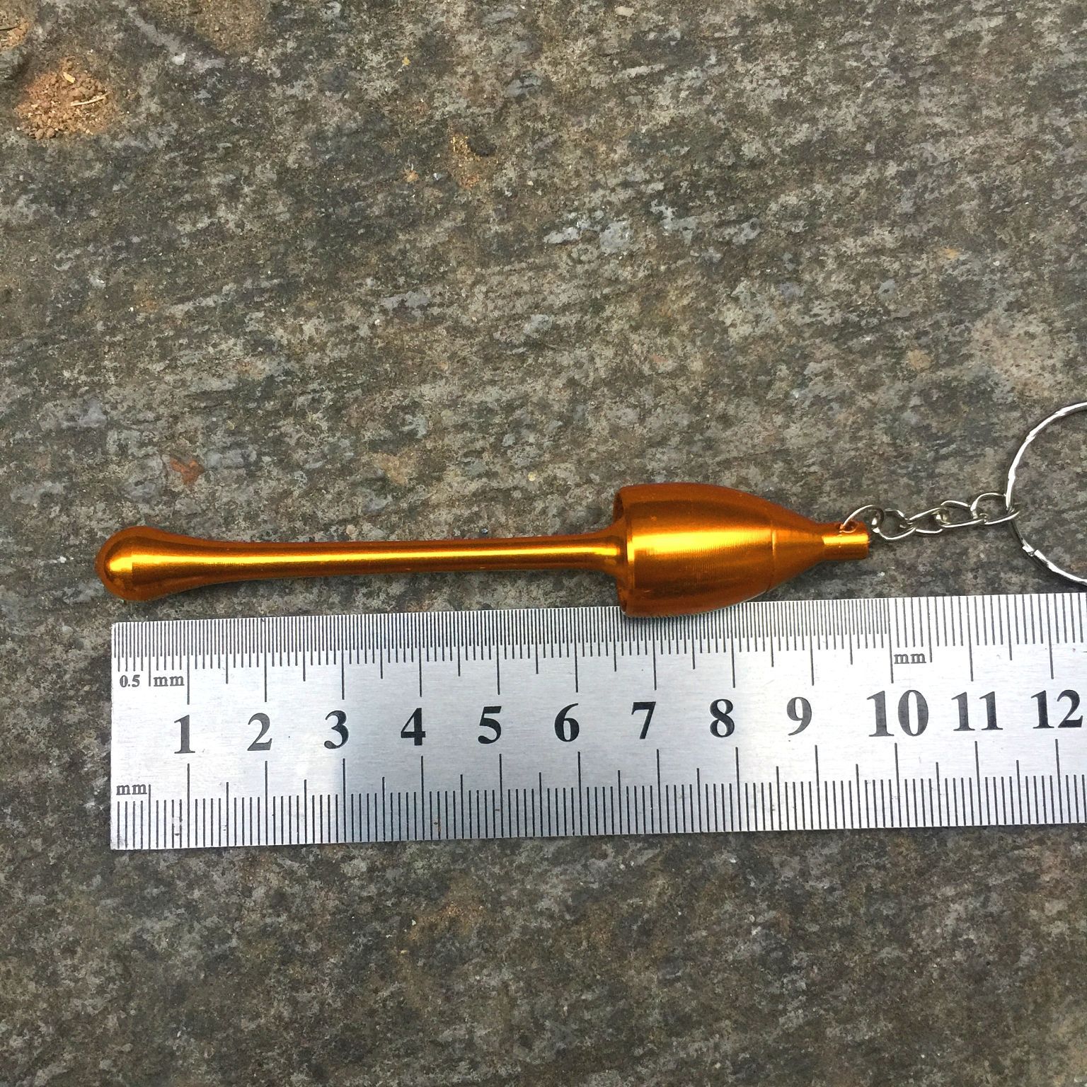 Mini Metal Smoking Pipe Keychain Glass Water Aluminum Mushroom Tobacco Pipes Accessories