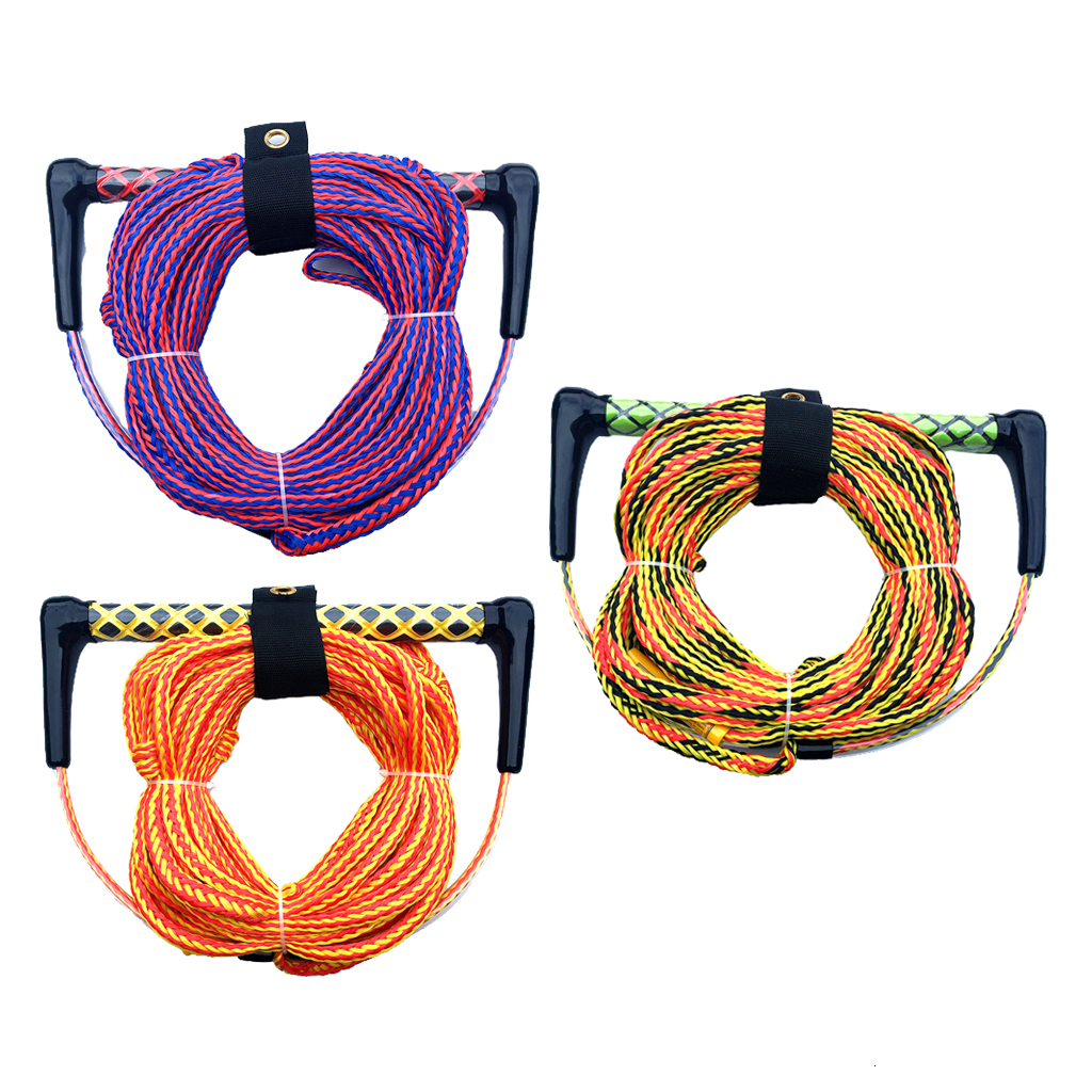 Kayak Accessories Water Ski Wakeboard Kneeboard Rope for Boating 3 Section Watersports Safety Surfing Tow Line Leash Cord With Floating Handl 230720