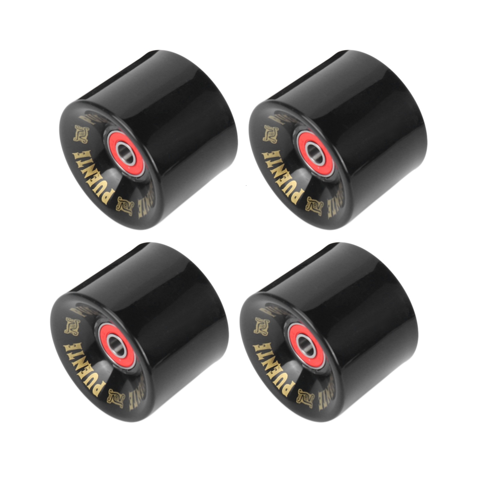 Sports Gloves PUENTE 4Pcs Set Cruiser Skateboard Wheels PU Long Board with ABEC 9 Bearings 230720
