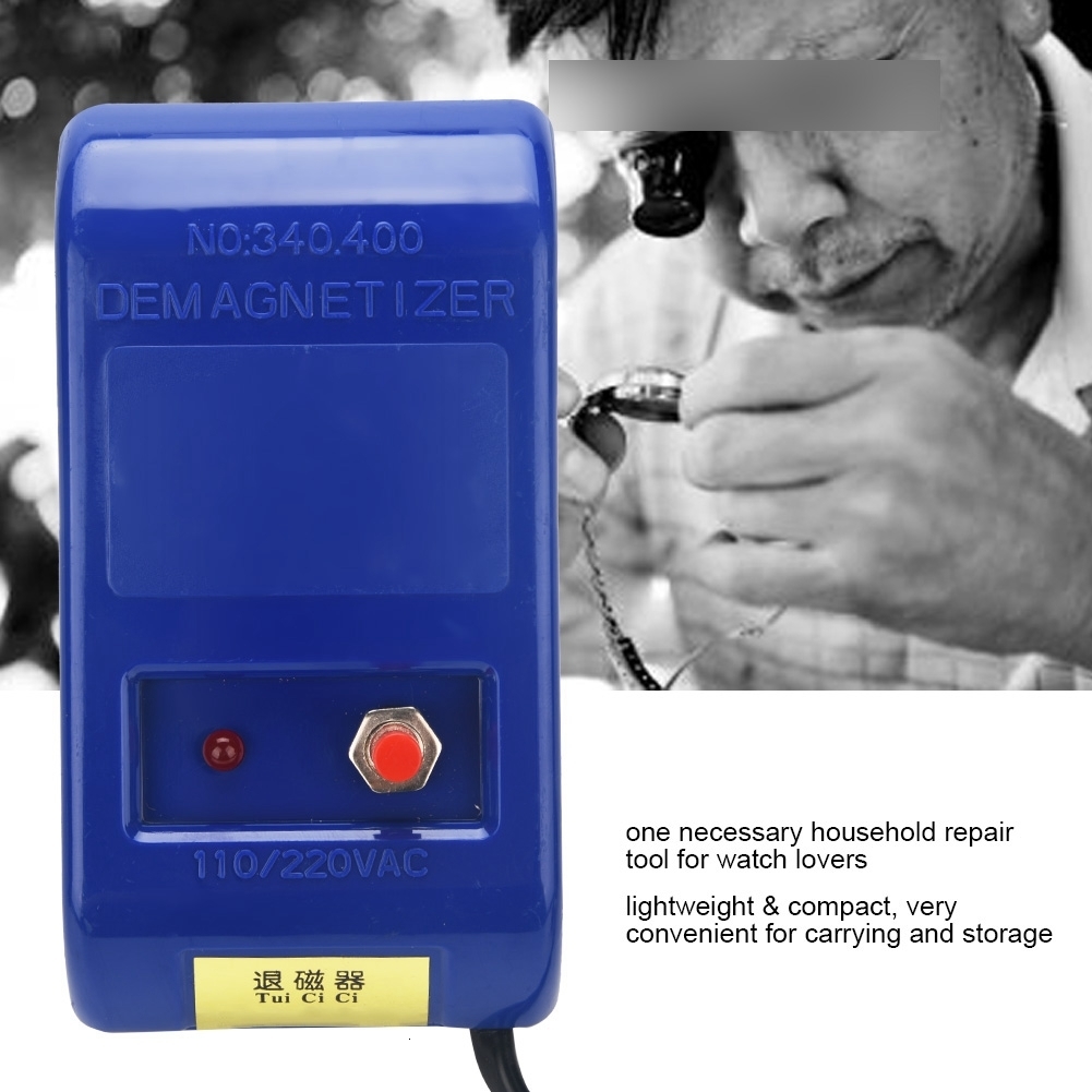 Watch Bands Watch Demagnetizer Electrical MechanicalQuartz Watch Demagnetize Time Correceing Watch Repair Tool for Watchmaker EU Plug 230719