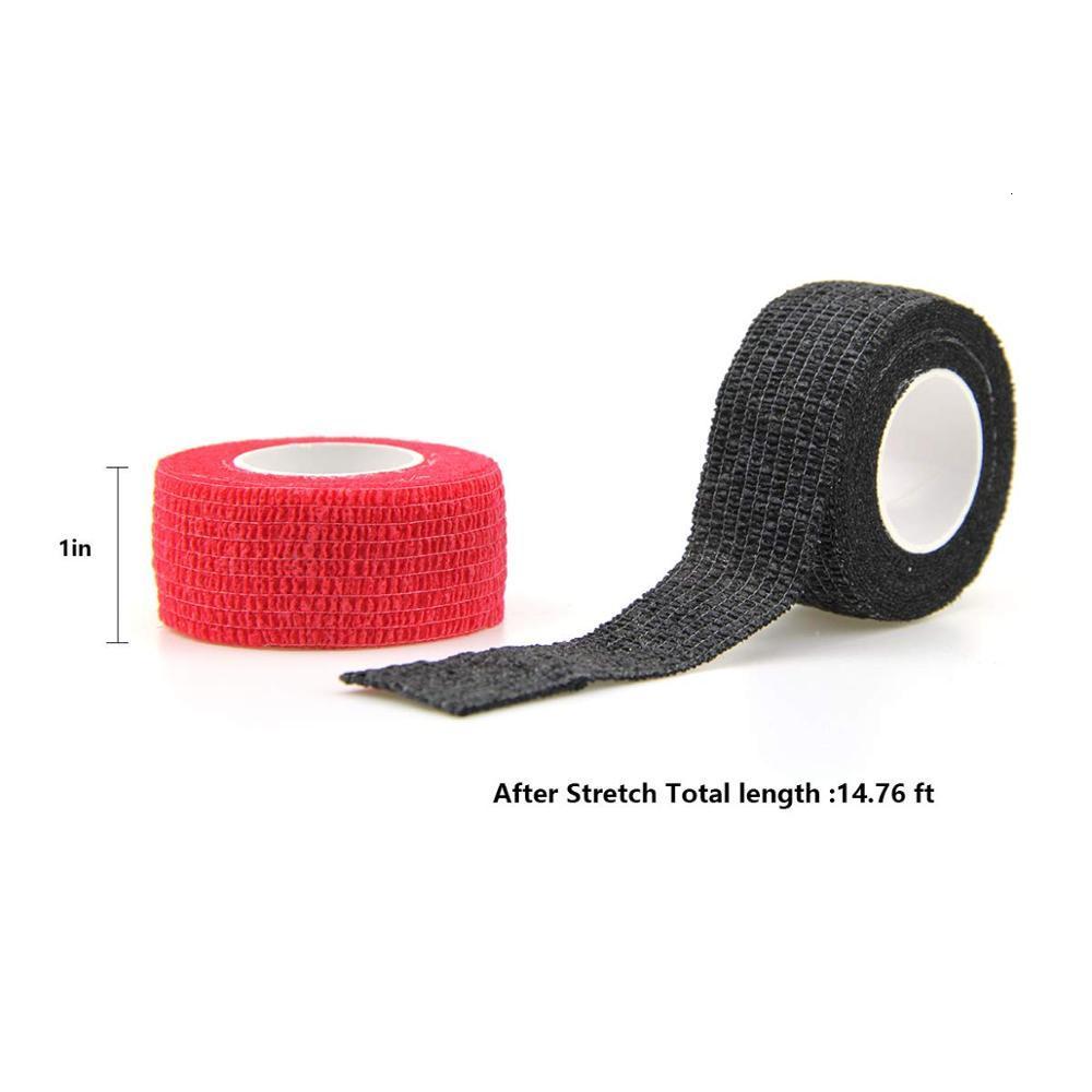 Protective Gear 12 Rolls Sport Self Adherent Tape Elastoplast Adhesive Wrap Cohesive Bandages First Aid Pet 2 5cm 4 5m Random Color 230720