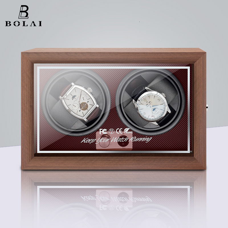 Watch Boxes Cases Watch Winder Box Automatic Wooden Single Watch Box Suitable For Mechanical Watches Automatic Rotate Rotation Motor Box Wood 230719