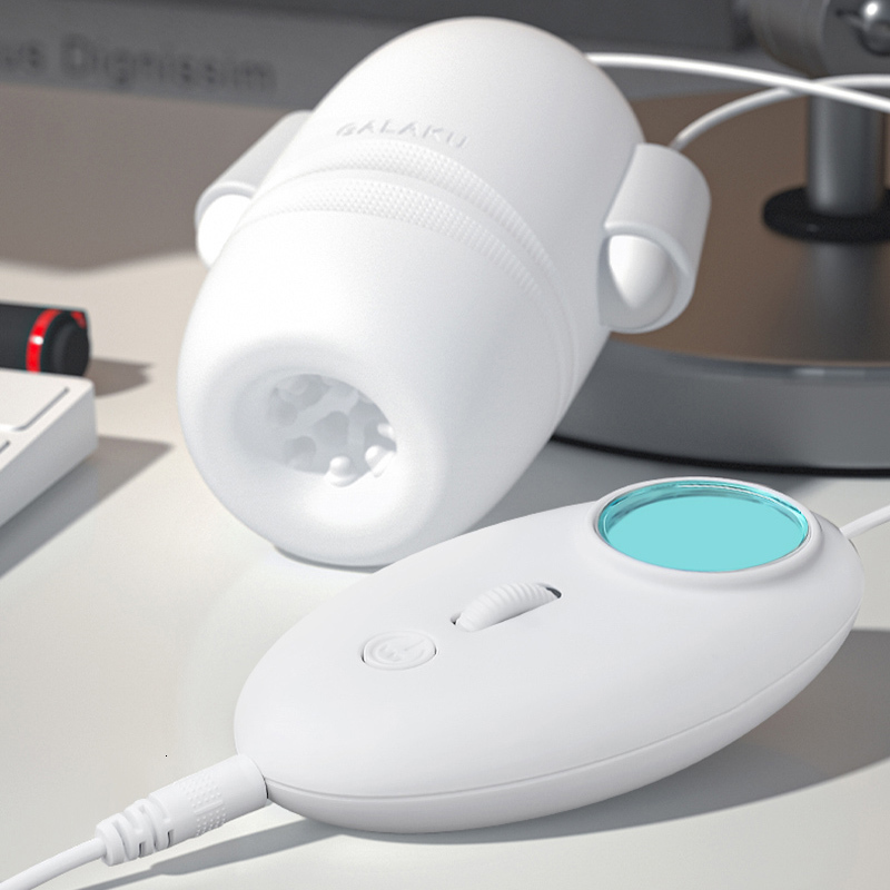Masturbators Powerful Mens Delay Training Masturbator 8 Modes Vibrating Glans Penis Stimulator Pocket Pussies Japanese Blow Job Massager 230719