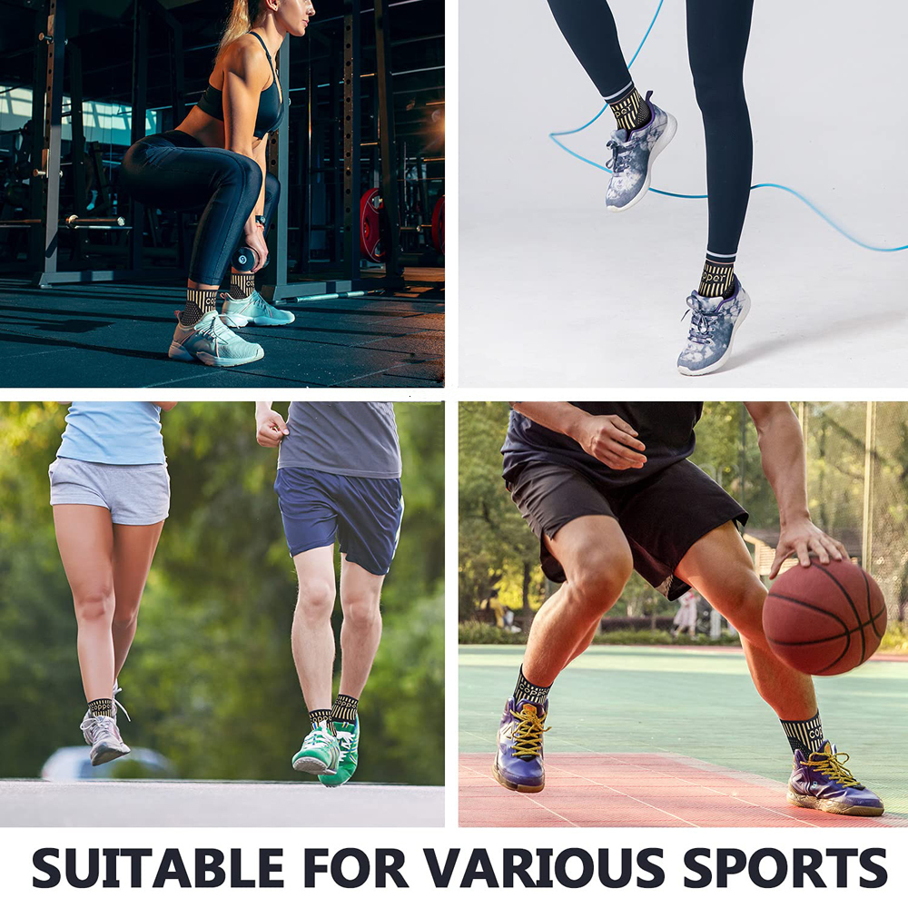 Protective Gear BraceTop 1 Pair Copper Ankle Brace Support Compression Sleeve Socks Plantar Fasciitis Sprained Achilles Tendon Pain Relief 230720