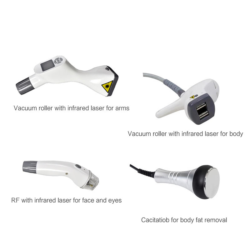 5 Handles Vertical Body Shaping Skin Rejuvenation Cellulite Weight Loss Vacuum Cavitation Roller Rf Velaslim Machine