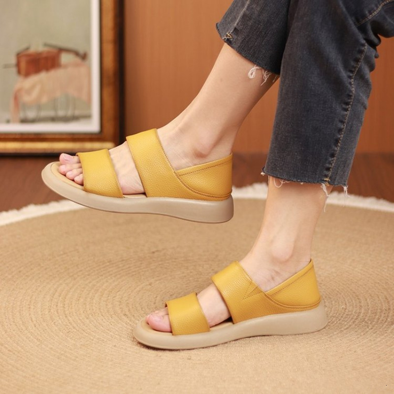 Sandals Summer Flat bottom Women Fashion Hollow Out Soft Sole Casual Beach Shoes for Sandalias De Mujer 230720