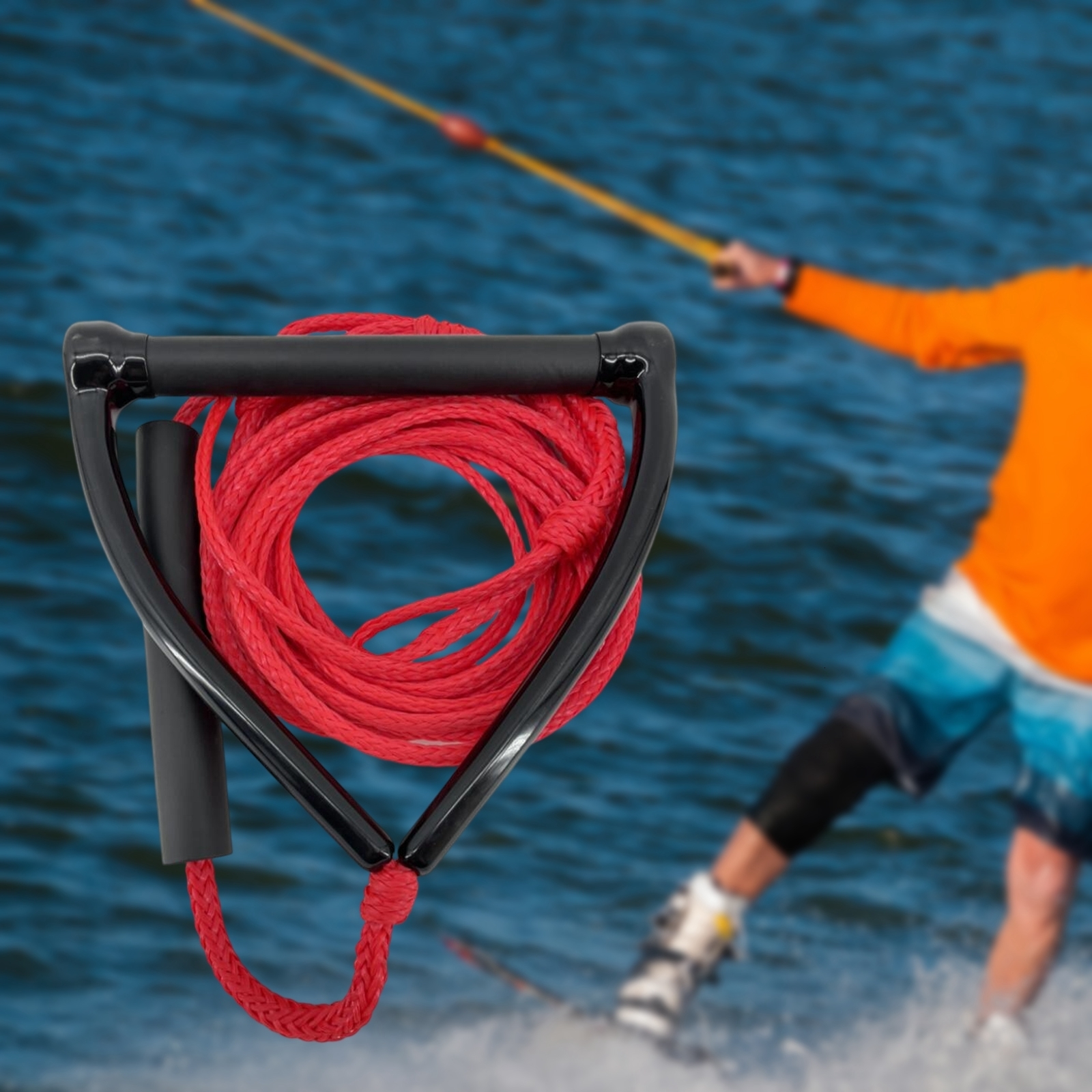 Kayak Accessories Water Ski Wakeboard Kneeboard Rope for Boating 3 Section Watersports Safety Surfing Tow Line Leash Cord With Floating Handl 230720