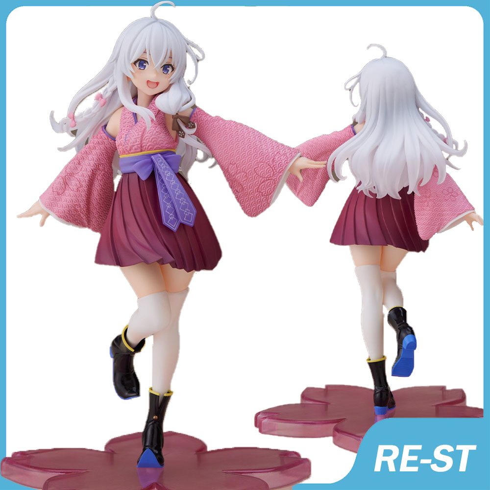 Anime Manga Wandering Witch Japanese Anime Figures Elaina Kimono Ver. Pvc Action Figuine Kawaii Accessories Mode Toy Decoration