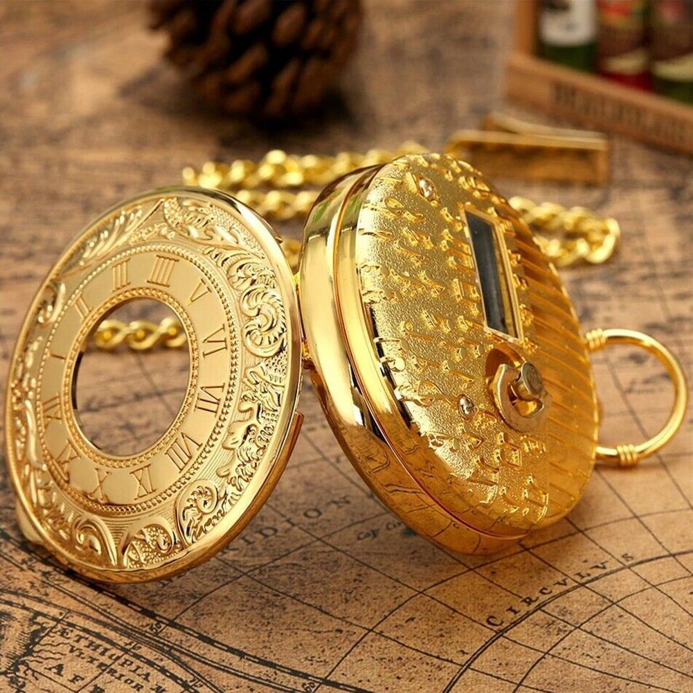 Pocket Watches Creative Silver Hand Crank Music Quartz Pocket Watch Fashion Swan Lake Musical Movement Fob Chain Year Gift For Men Women 230719