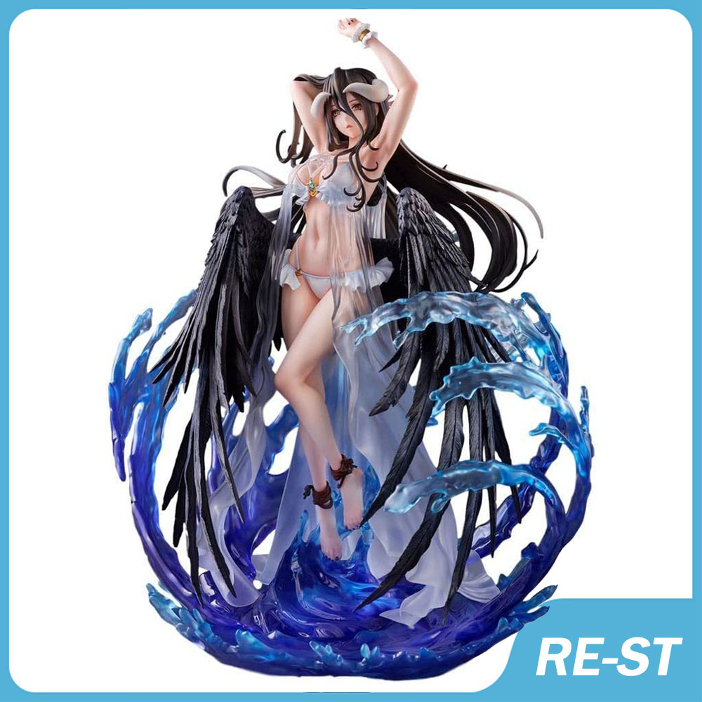 Anime Manga Hot Anime Overlord Figure Albedo Wedding Dress Version PVC Action Figure Home Decoration Ornament Doll Gift