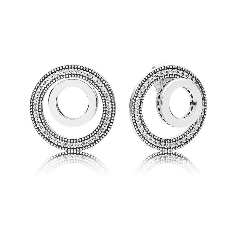 Authentic 925 Sterling Silver New U-Shaped Close Fitting Cz Earrings Women's Fashion Silver Earrings Jewelry Gifts Free Shipping