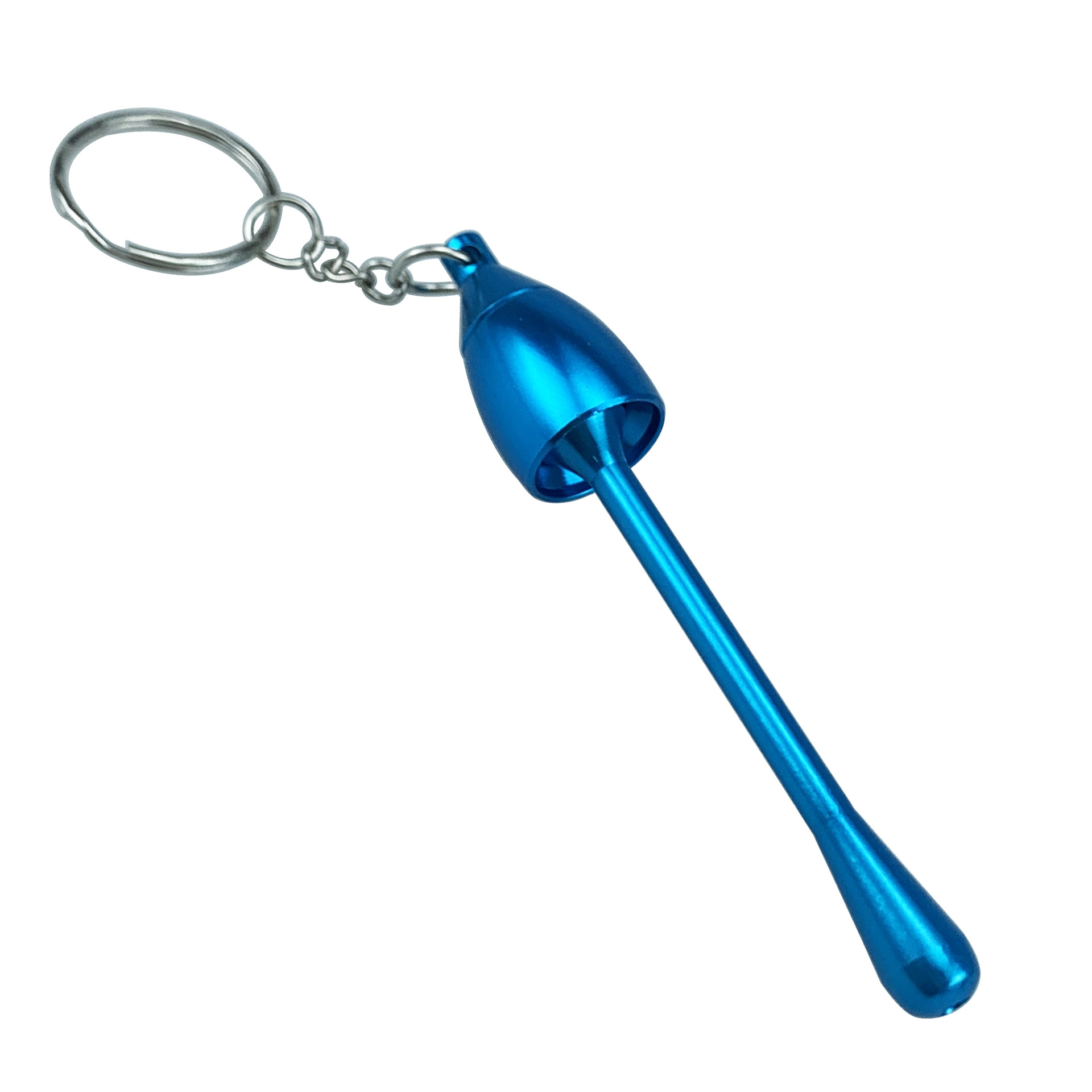 Mini Metal Smoking Pipe Keychain Glass Water Aluminum Mushroom Tobacco Pipes Accessories
