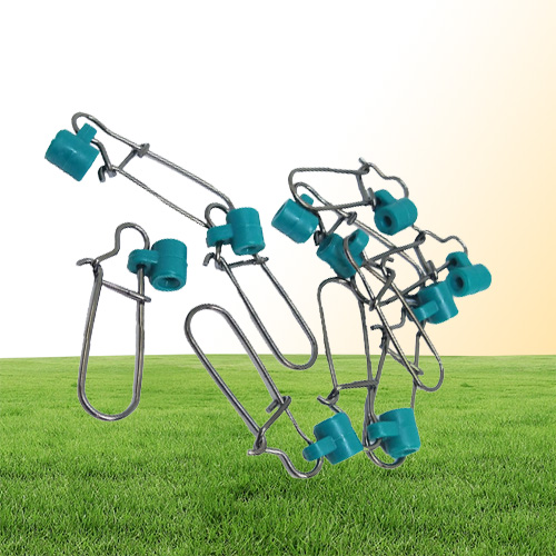 1000pieceslot Fishing Line Sinker Slides Duo Lock Snaps Terminal Tackle High Strength Stainless Steel Sinker Slider Swivel Snap K