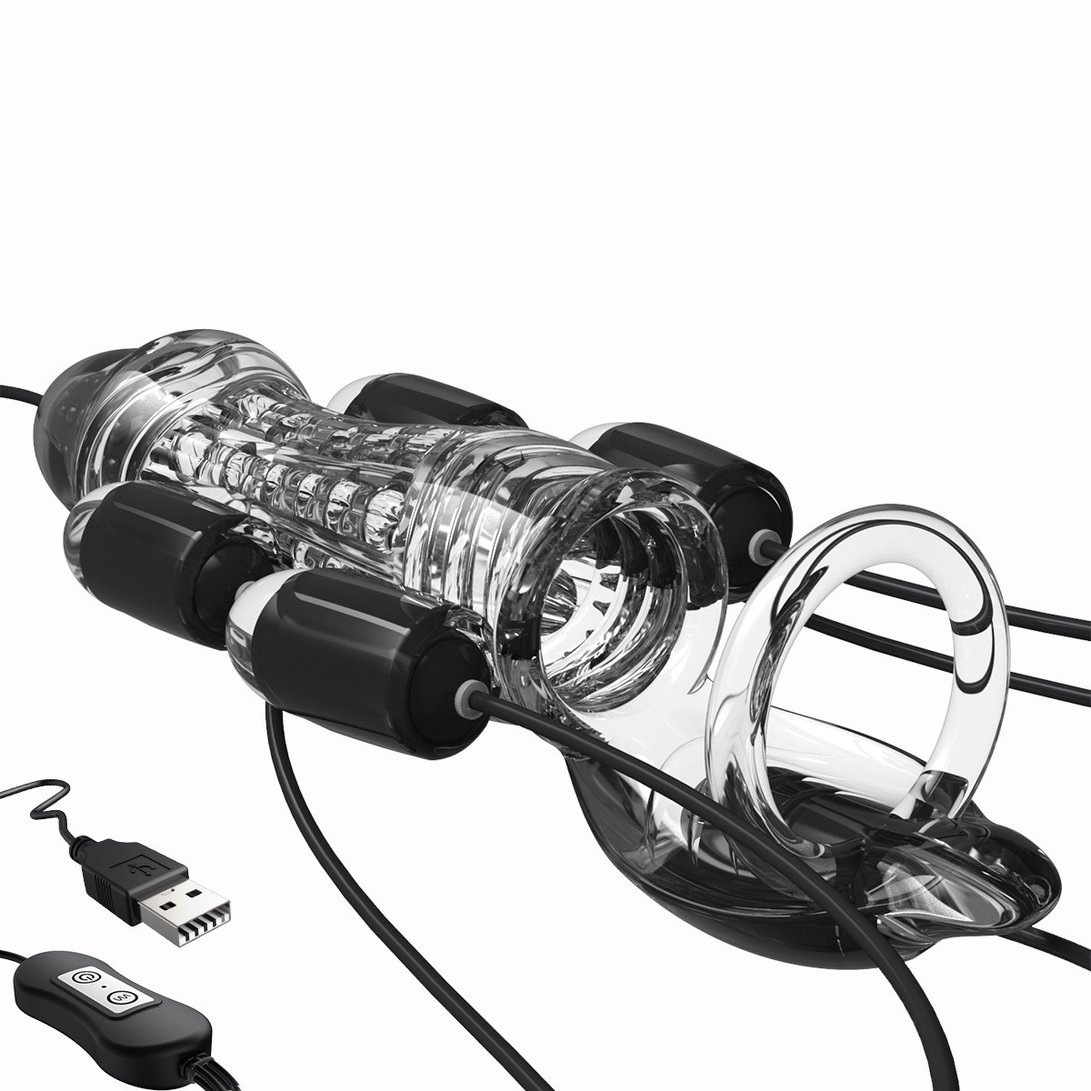 Masturbators 20 Frequency Male Masturbation Glans Vibrator Penile Massager Delayed Ejaculation Continuous Training Device Adult Toy 18 230719