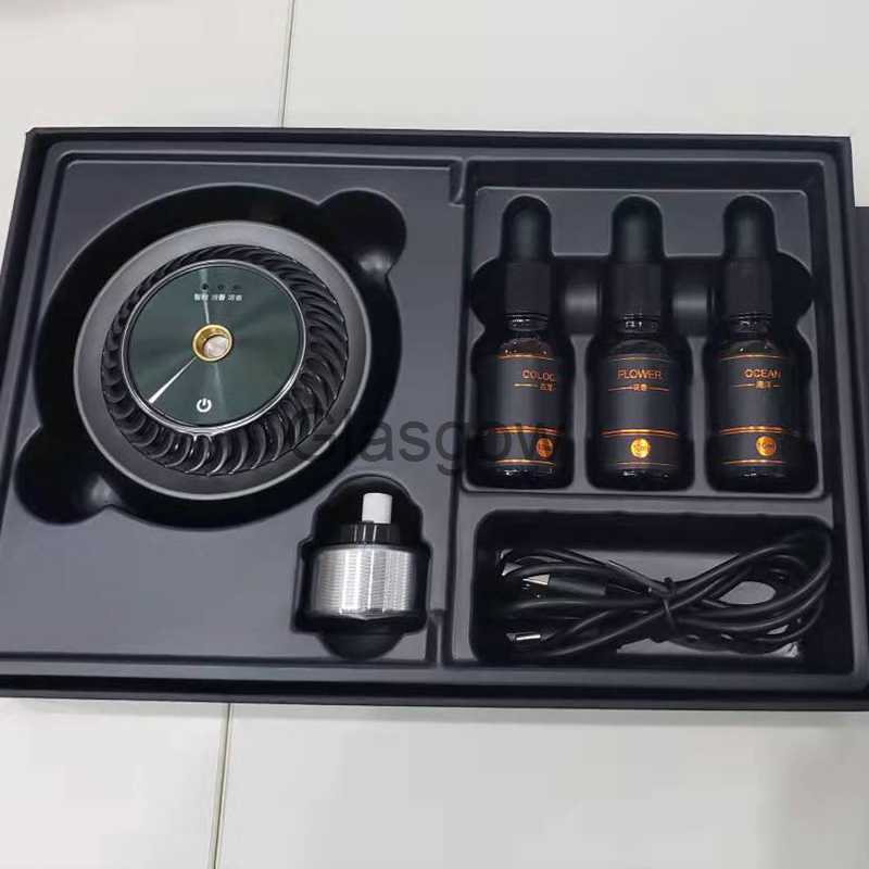 Car Air Freshener Electric Auto Air Diffuser Essential Oil Car Air Freshener Perfume Fragrance Deco Car Air Vent Humidifier Mist Oil Aromatherapy x072