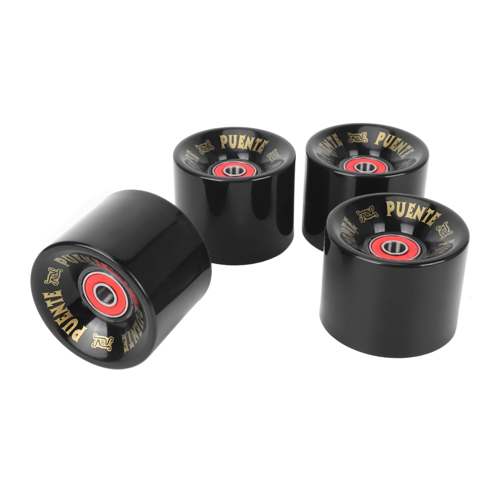 Sports Gloves PUENTE 4Pcs Set Cruiser Skateboard Wheels PU Long Board with ABEC 9 Bearings 230720