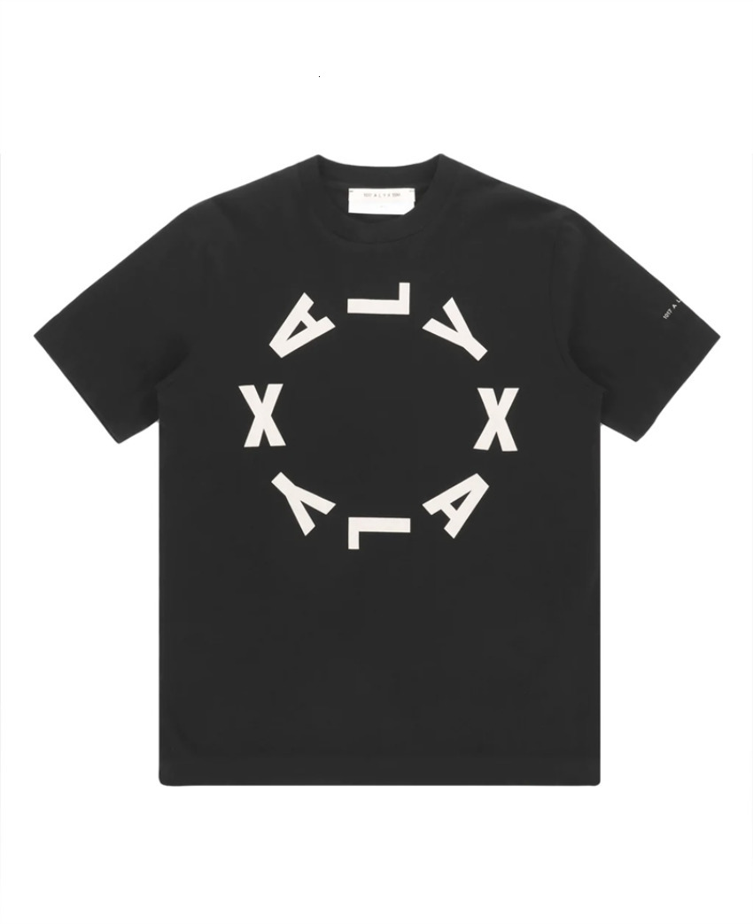 Mens TShirts ALYX 1017 9SM Circular Letter Printing Tshirt Womens 1 Quality Ultra Fine Short Sleeve Top Tee 230720