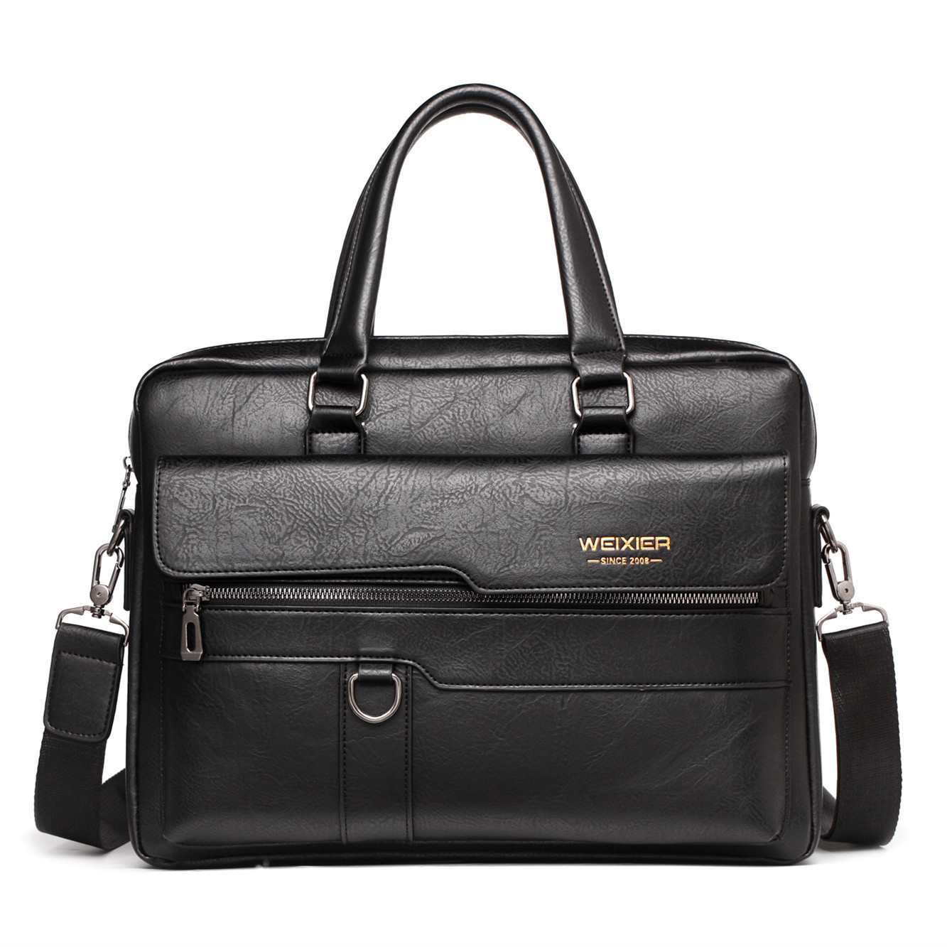 Briefcases Men Briefcase Bag High Quality Business PU Leather Shoulder Messenger Bags Office Handbag 14 inch Laptop bag 230719