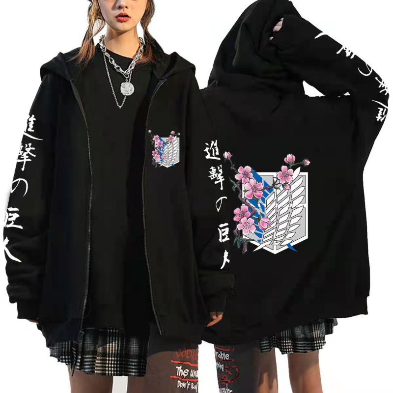 Men's Hoodies Sweatshirts Anime Attack on Titan Hoodie Zip Up Levi Ackerman Shingeki No Kyojin Men Sportswear Cosplay Clothes 230720