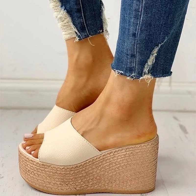 Sandals Fashion Summer Womens PeepToe Shoes Woman HighHeeled Platfroms Casual Wedges For Women High Heels 230720