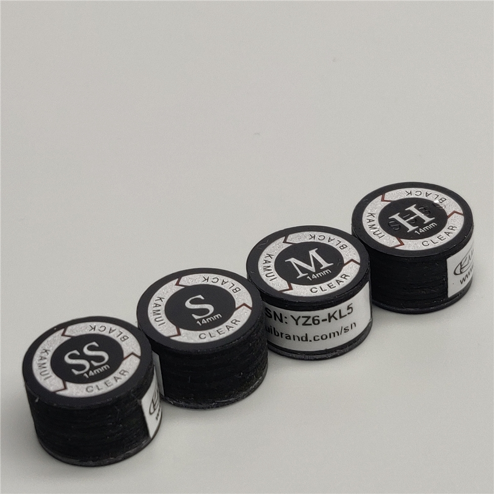 Billiard Accessories Kamui Tips Black Japan Clear Standard Carom Pool Cue Tip Snooker Stick 230720