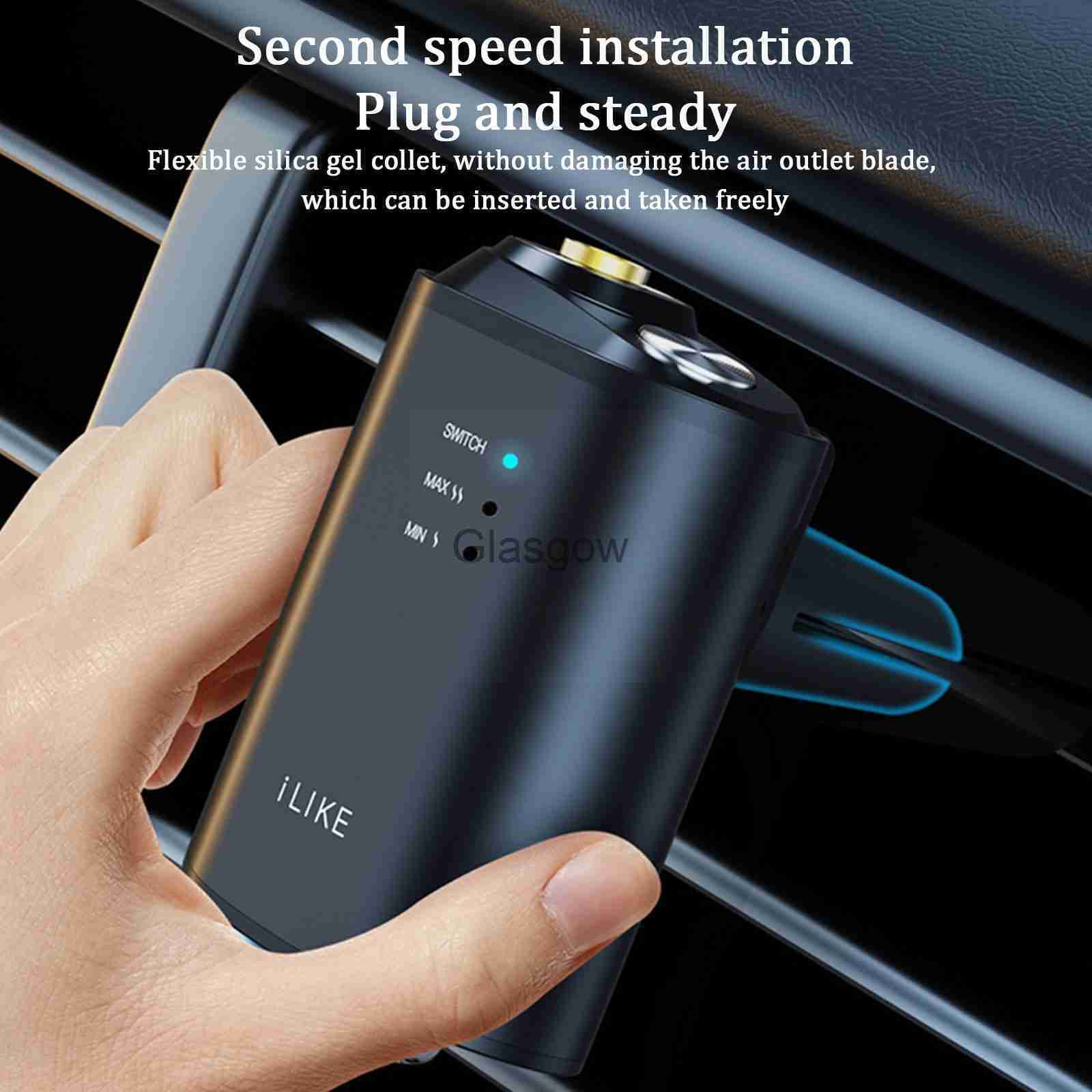 Car Air Freshener Electric Auto Air Diffuser Aroma Car Air Vent Humidifier Fragrance Car Freshener Wood Mist Grain Oil Perfume Air Aromathera x0720