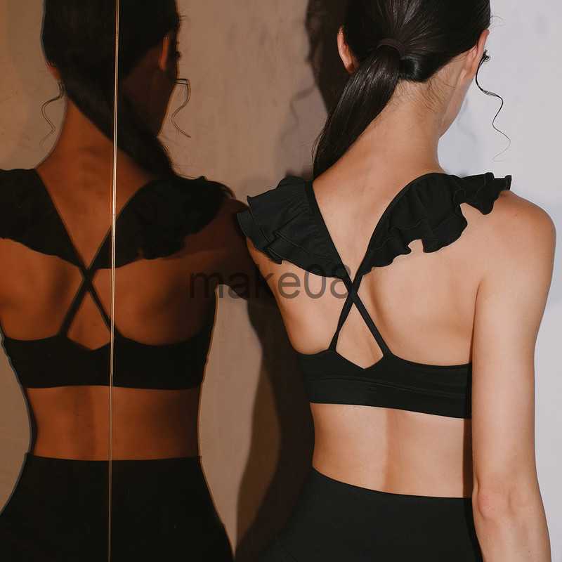 Women's Tracksuits 2022 New Sports Tennis Women Suits Yoga Sets Girls Outfits High Impact Padded Ruffles BrasElastic Skirts With Lining Activewea