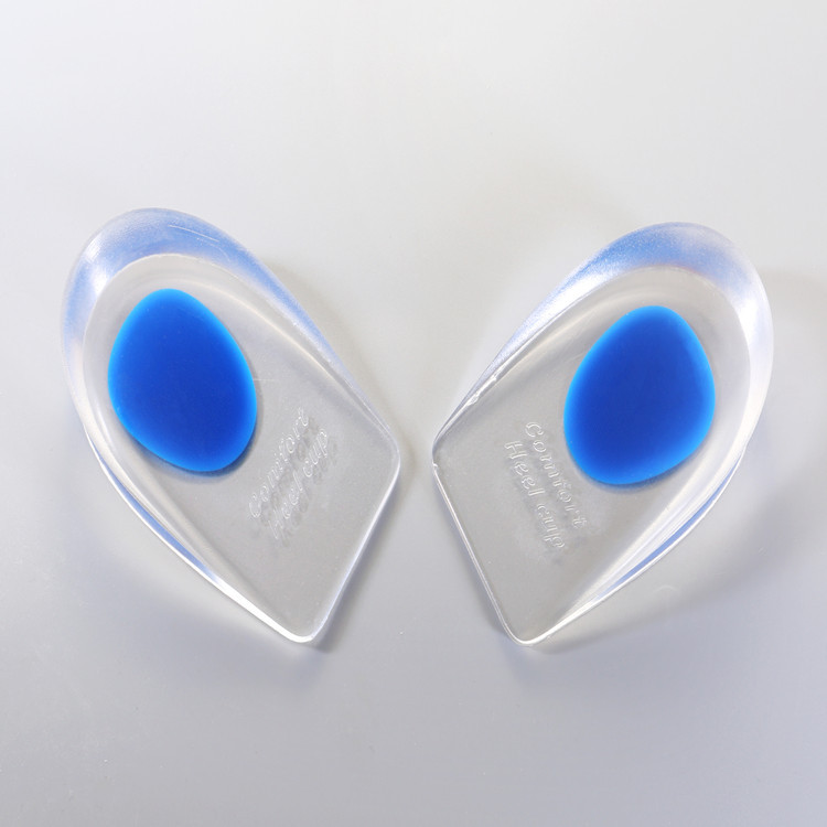 Soft Silicone Gel Insoles For Heel Spurs Pain Foot Cushion Foot Massager Care Half Heel Insole Pad Height Increase Plantillas De Gel De Silicona Suave