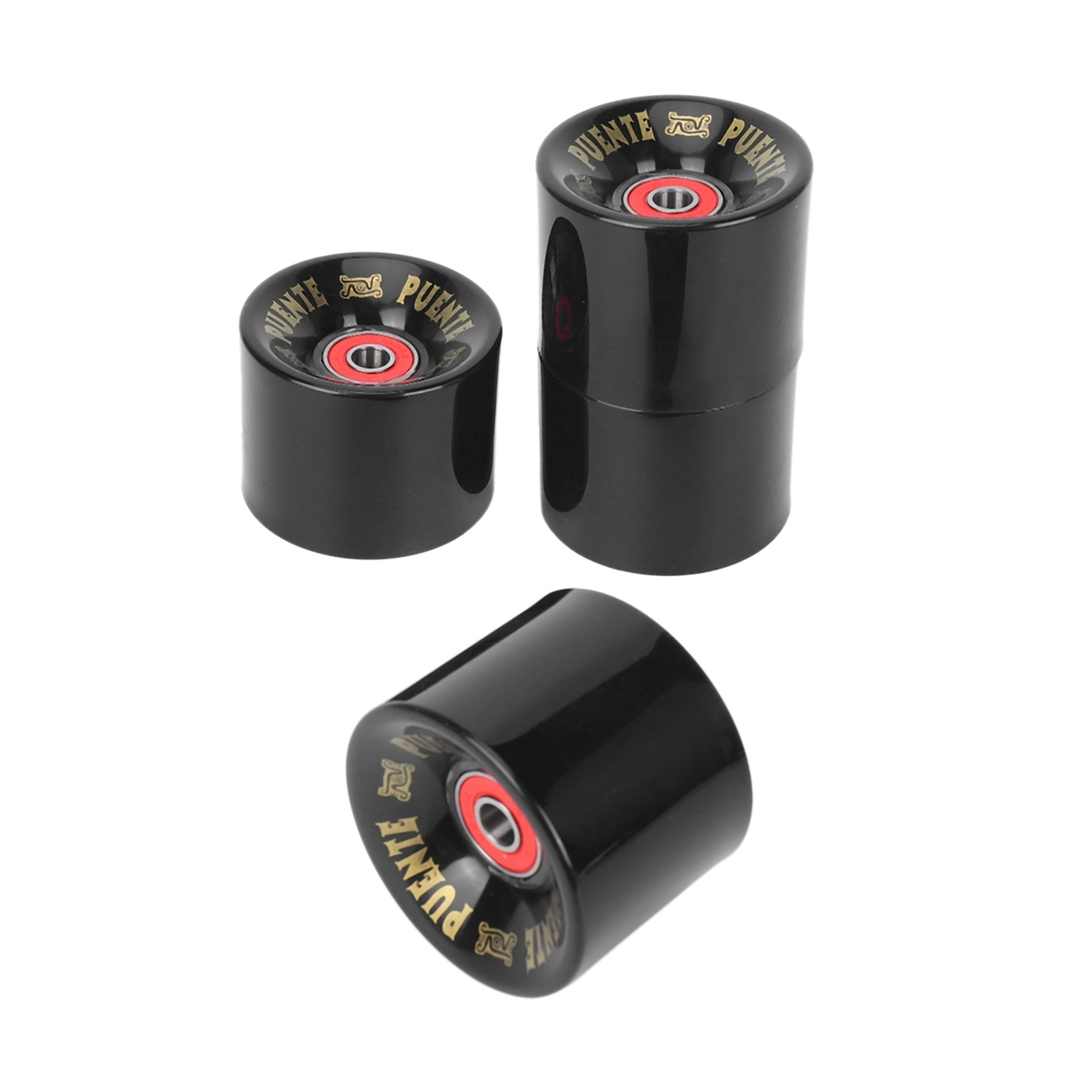 Sports Gloves PUENTE 4Pcs Set Cruiser Skateboard Wheels PU Long Board with ABEC 9 Bearings 230720