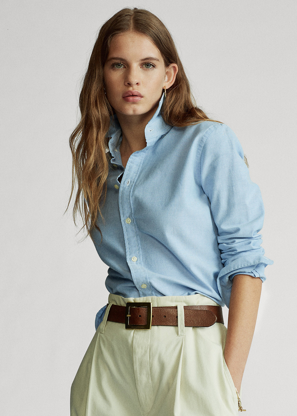 Women S Polos 2023 Spring Autumn RL Women Cotton Small Horse Shirt Long Sleeve Camisa Female Fashion Casual Chemise To
