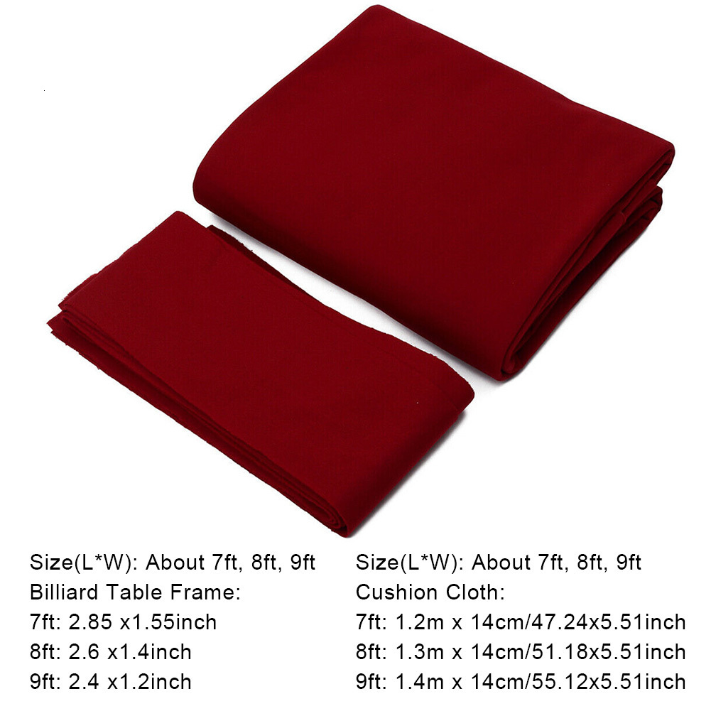 Billiard Accessories 6pcs Strips Mat Pool Table Cloth Club Indoor Professional Bar Durable el 7 8 9ft Felt Cover Sports Game 230720