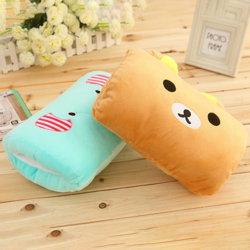 Plush Pillows Cushions 1pcs Cartoon AnimalFruit Hand Warmer Soft Kids Pillow Home Comfort BearPandaStrawberry Nap Cushion KidParty Game Gifts 230719