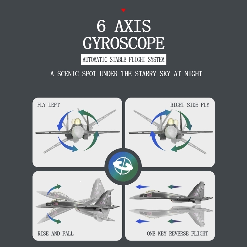 Aircraft Modle Stunt RC Six Axis Remote Control Air Plane Easy Flying Toy 2 4G 4CH Fighter Teens Outdoor Play Birthday Gift 230719