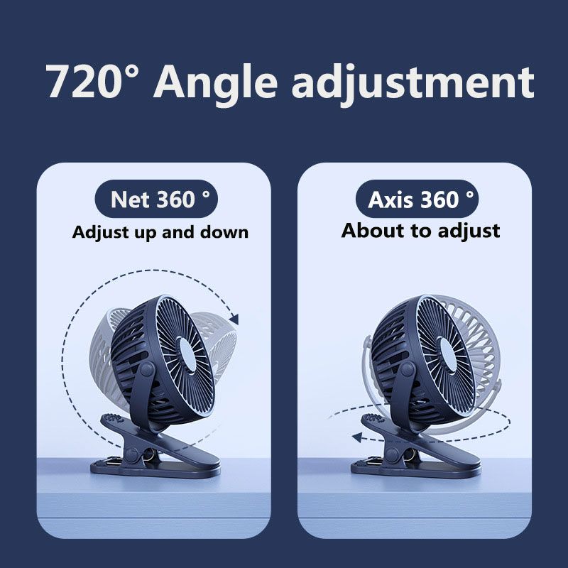 mini wind power handheld clip fan portable rechargeable fan high quality student fan small cooling ventilador