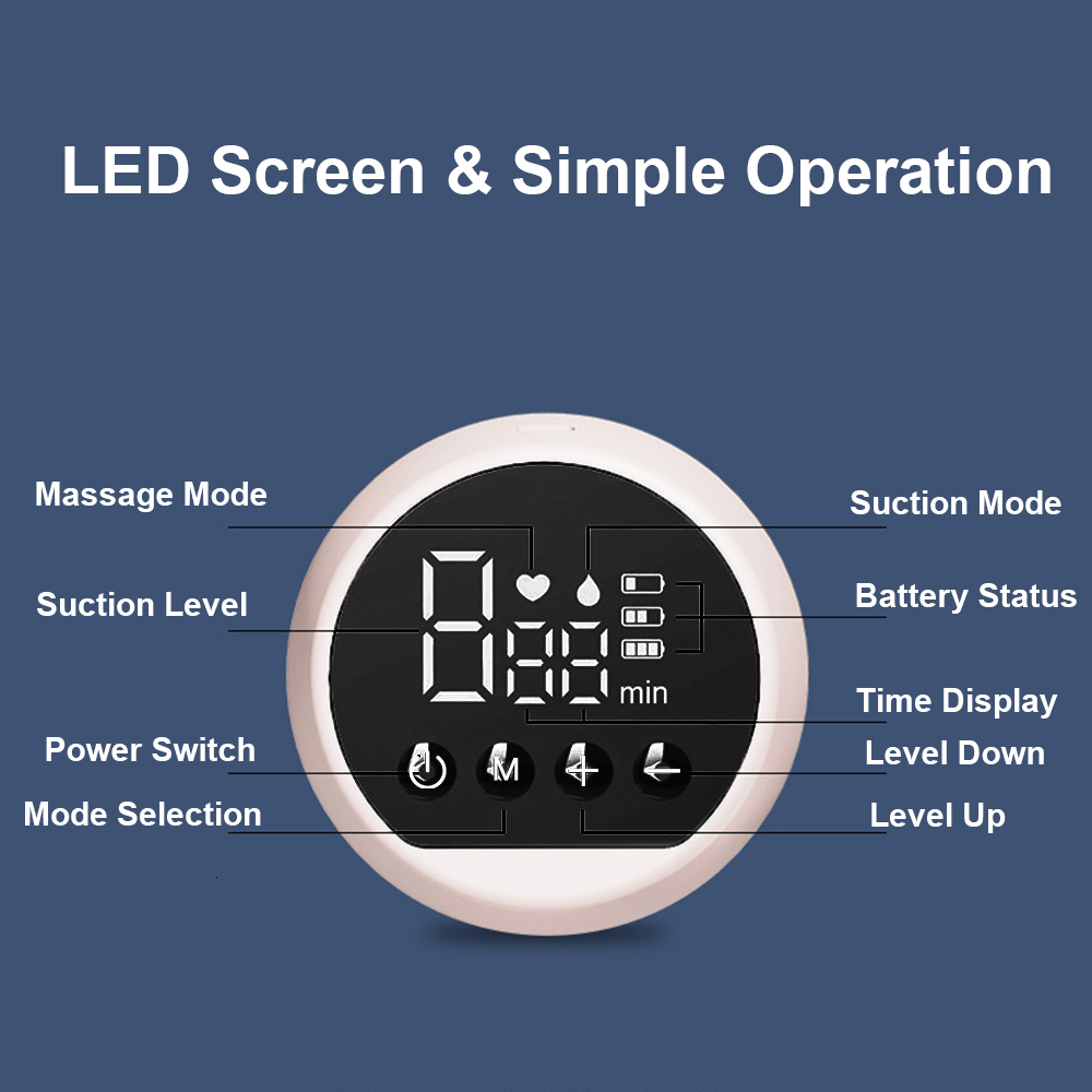 Breastpumps Electric Breast Pump with LED Screen Milk Puller for Breastfeeding Low Noise 180ml Bottle BPA free 230720