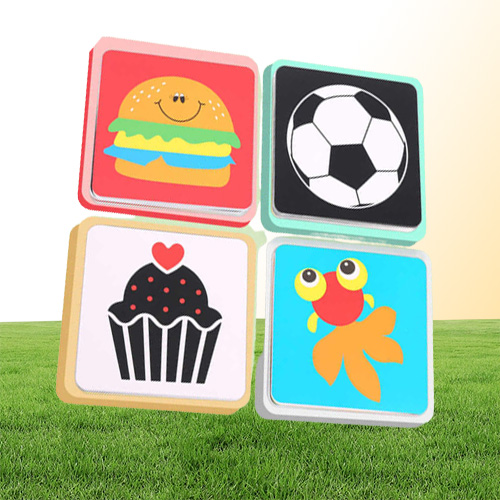 Montessori Baby Toys Black White Flash Cards High Contrast Visual Stimulation Learning Activity Flashcards Baby Gifts