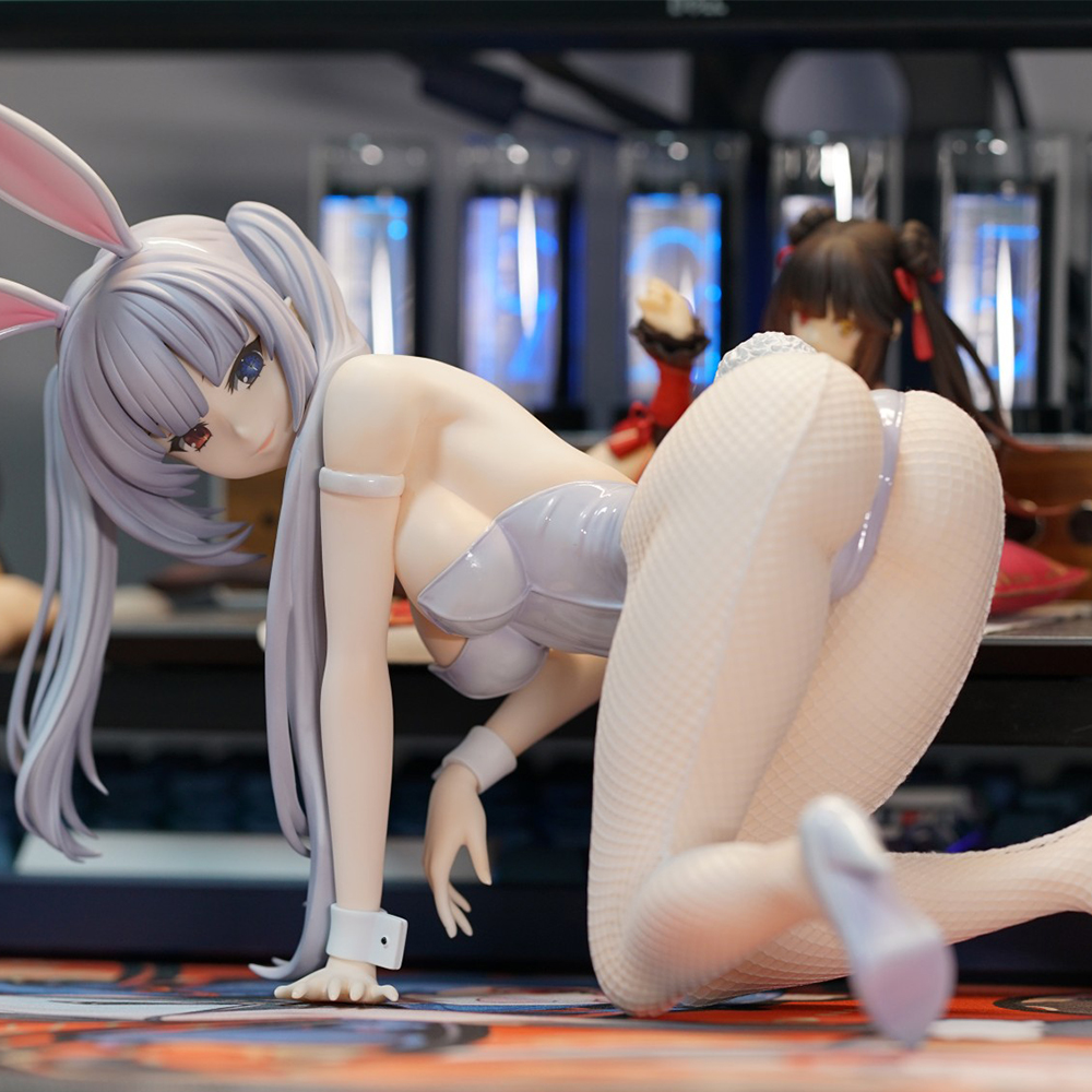 Anime Manga DATE A LIVE Japanese Anime Figures Tokisaki Kurumi Bunny Girl White Queen Ver. Pvc Action Figure Statue Decorations Figurine