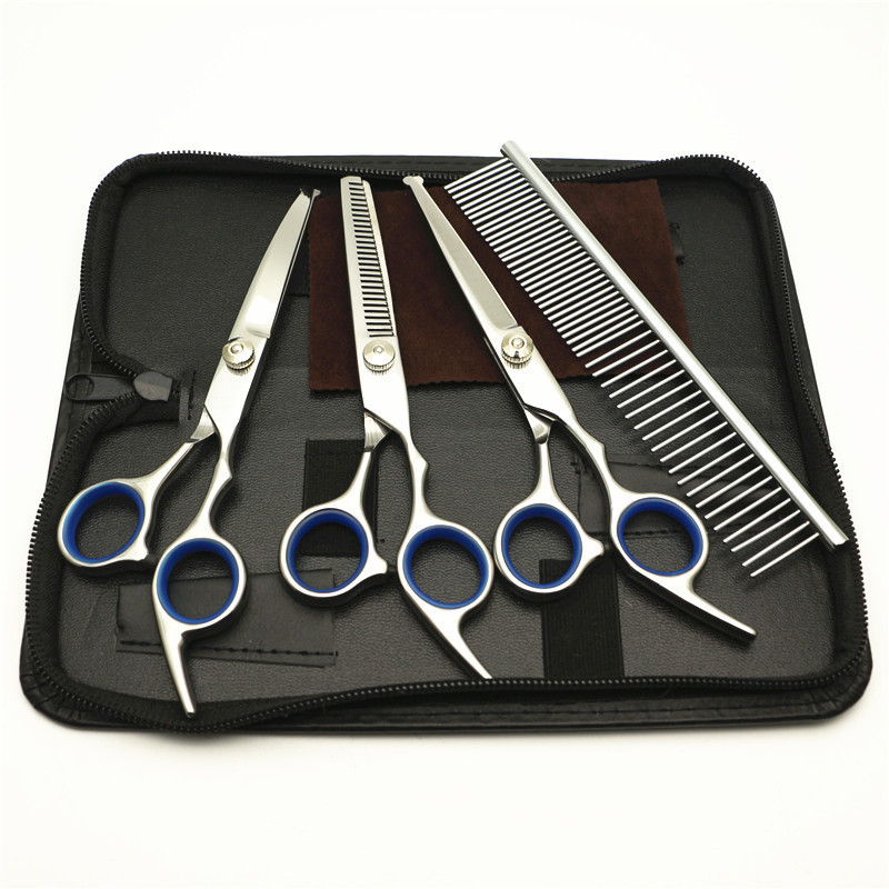 Others Dog Grooming Pet Scissors Set with Safety Round Tip Cat Hair Cutting Tool Kit for Care 230719 H250212