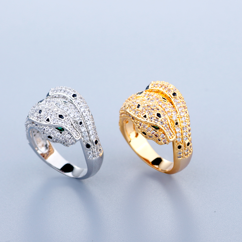 Silver Bangle 1 Gold Plated Leopard Design Luxury Unisex Fashion for Party Wedding Jewellery Gift High Quality Texture