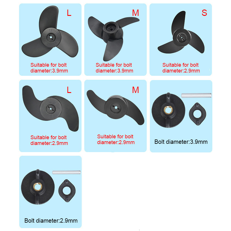 Kayak Accessories Motor Boat Propellers Electric Engine Outboard Trolling Propeller 230720