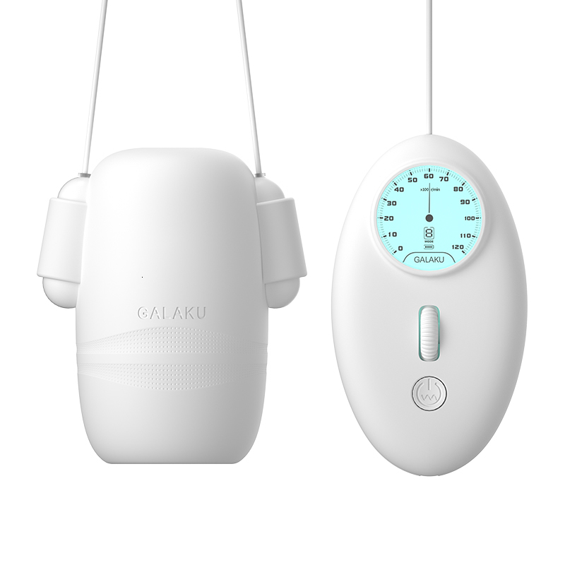 Masturbators Powerful Mens Delay Training Masturbator 8 Modes Vibrating Glans Penis Stimulator Pocket Pussies Japanese Blow Job Massager 230719