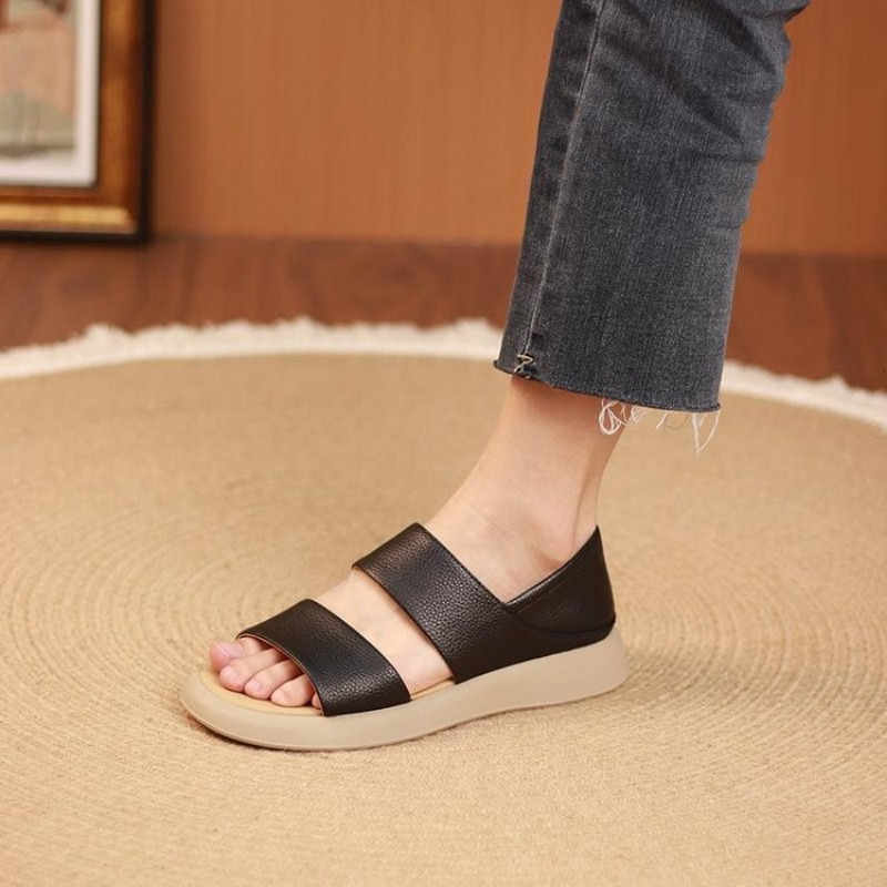 Sandals Summer Flat bottom Women Fashion Hollow Out Soft Sole Casual Beach Shoes for Sandalias De Mujer 230720