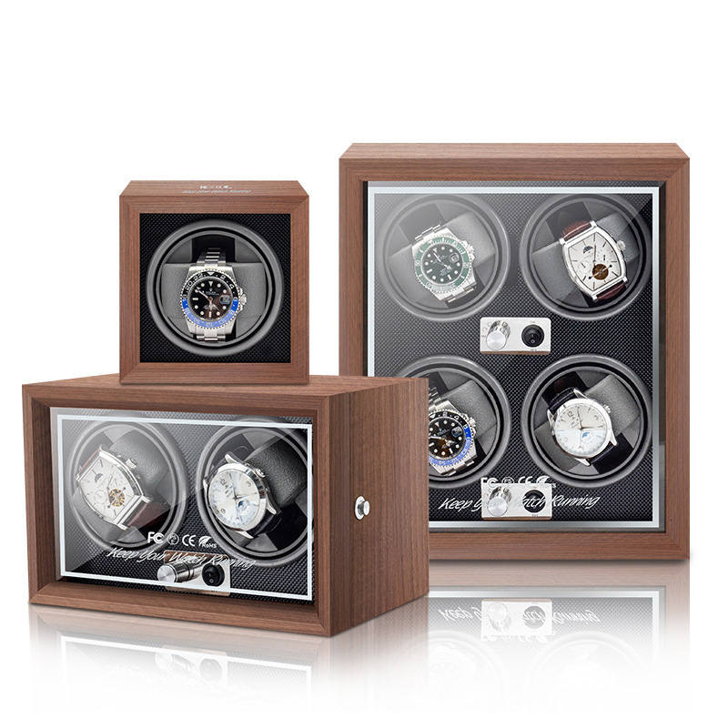Watch Boxes Cases Watch Winder Box Automatic Wooden Single Watch Box Suitable For Mechanical Watches Automatic Rotate Rotation Motor Box Wood 230719