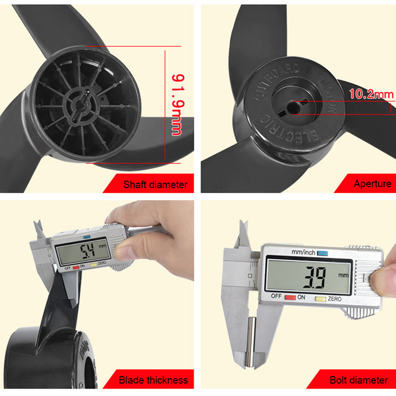 Kayak Accessories Motor Boat Propellers Electric Engine Outboard Trolling Propeller 230720